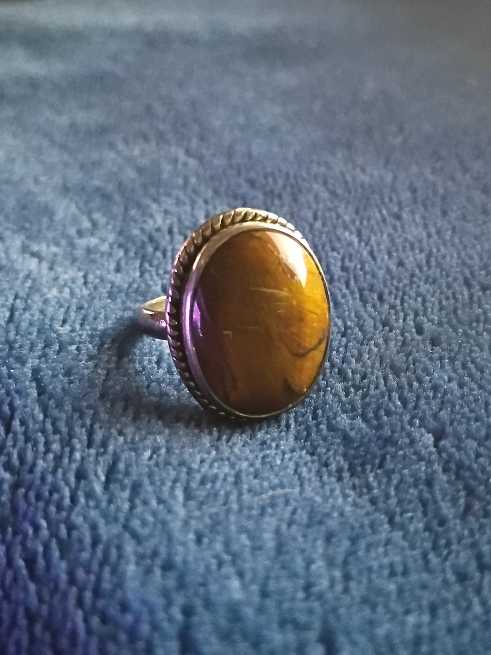 Sterling Silver Tiger's Eye Statement Ring
